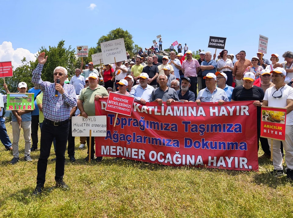 Antalya'da Mermer Ocağına Karşı Doğa Tepkisi