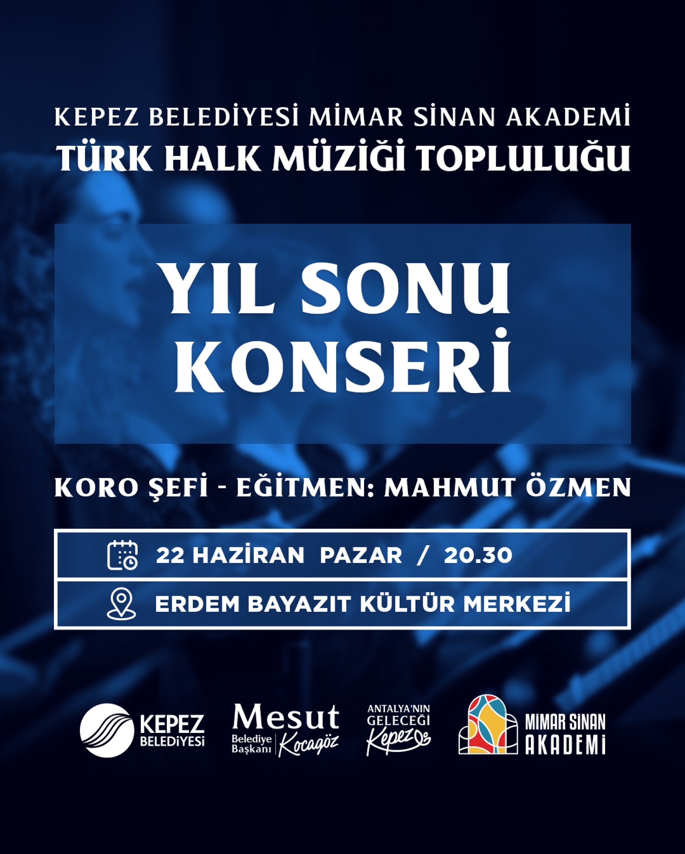 Antalya Kepez Belediyesi Türk Halk Müziği Topluluğu Yıl Sonu Konseriyle Sahneye Çıkıyor
