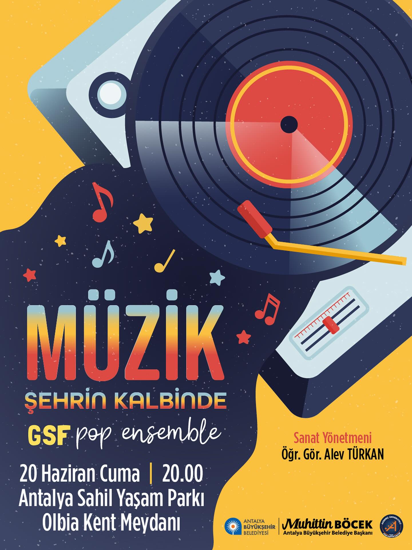 Antalya'da Ücretsiz Konser: Akdeniz Üniversitesi Pop Ensemble Grubu Sahne Alıyor