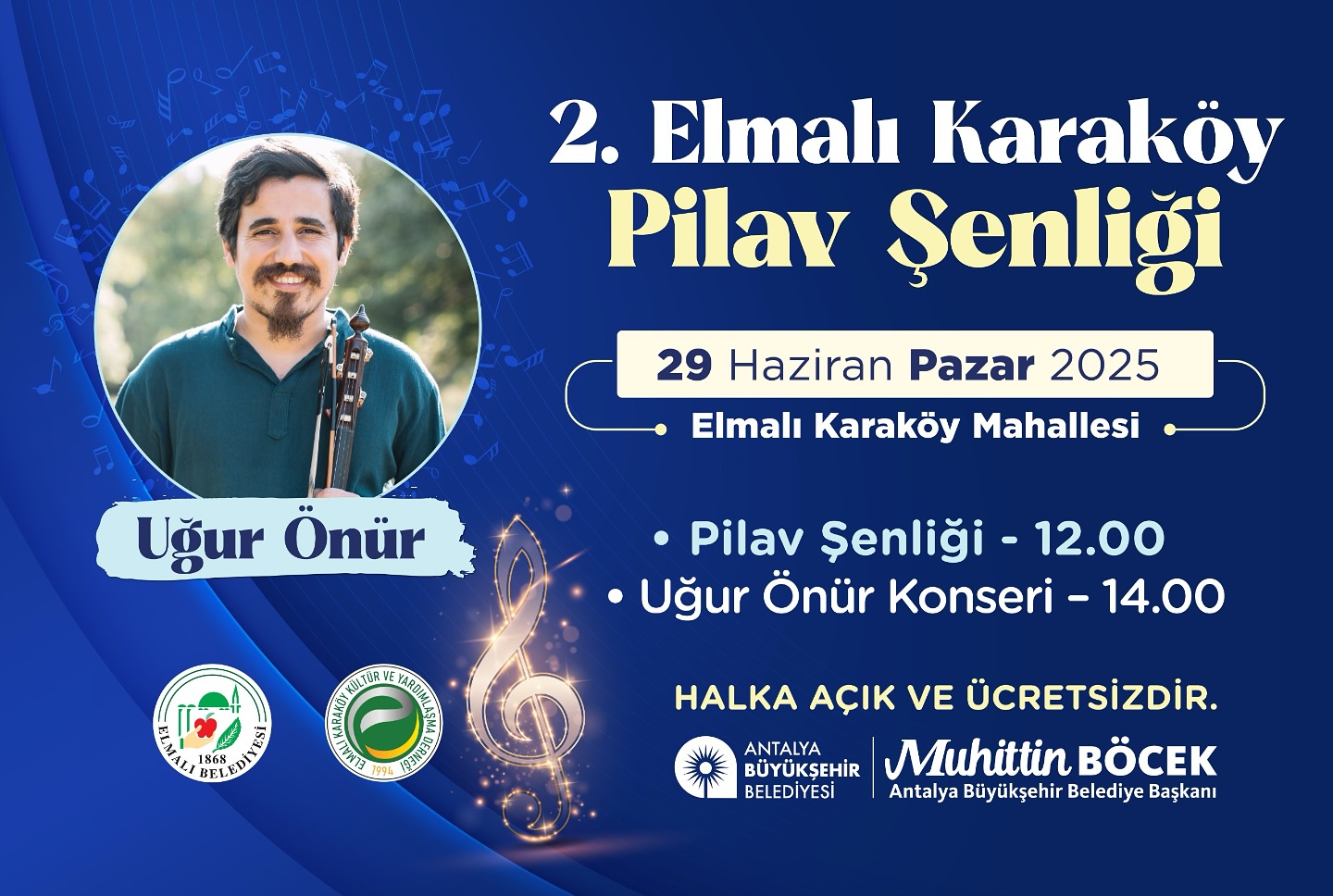Elmalı'da Geleneksel Pilav Şenliği ve Konser Heyecanı