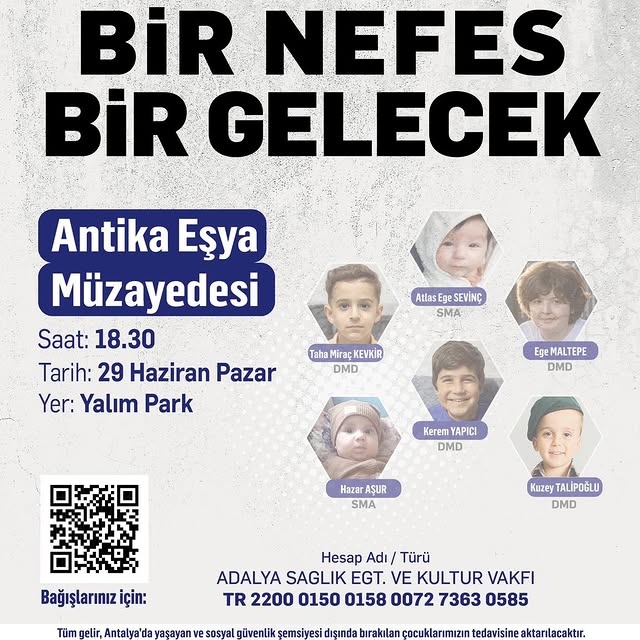 Antalya'da SMA ve DMD Hastaları İçin Dayanışma Etkinliği Düzenleniyor