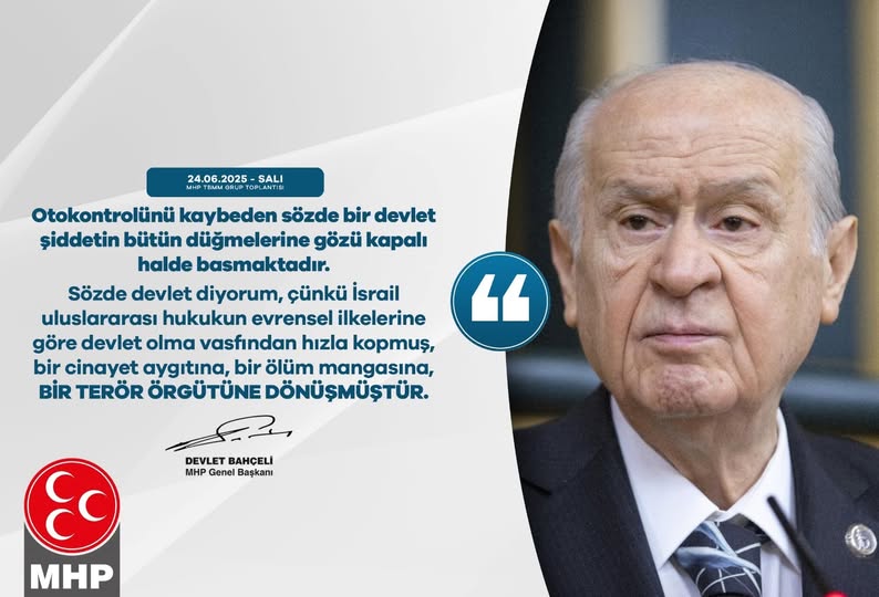 MHP'den İsrail'e Sert Tepki: 