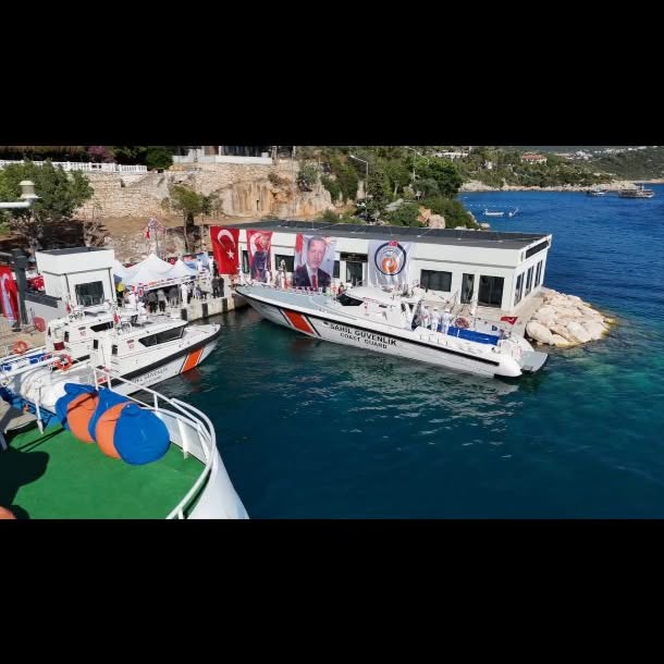 Antalya Kaş'ta Sahil Güvenlik Karakol Komutanlığı Yenilendi, Mavi Vatan Güvenliği Artıyor