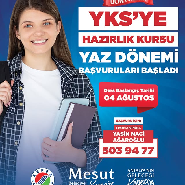 Kepez Belediyesi YKS Hazırlık Kursları Başladı: Ücretsiz Destek Fırsatı