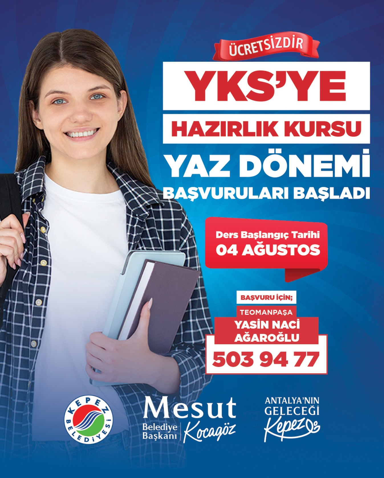 Antalya Kepez Belediyesi YKS Hazırlık Kursları Başladı