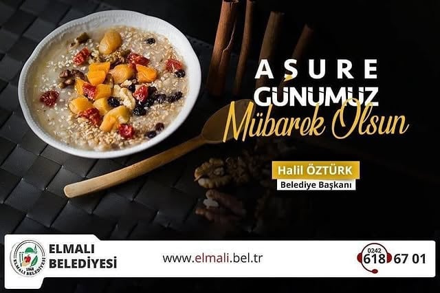 Elmalı Belediyesi'nden Aşure Günü Mesajı