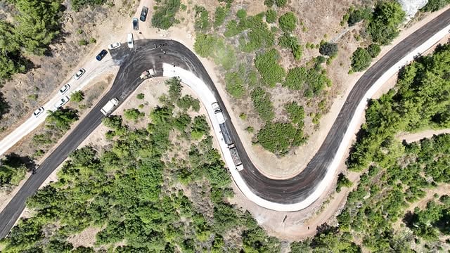 Alanya Şıhlar Mahallesi'ne 5.5 Kilometrelik Asfalt Yatırımı