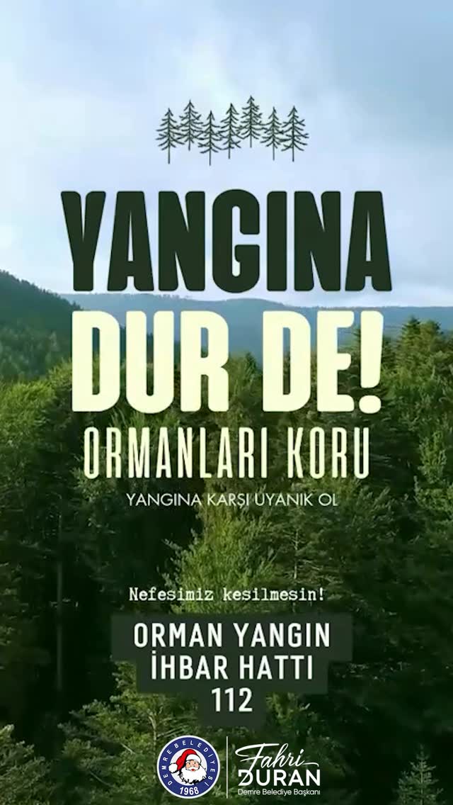 Demre'de Orman Yangınlarına Karşı Bilinçlendirme Çalışmaları