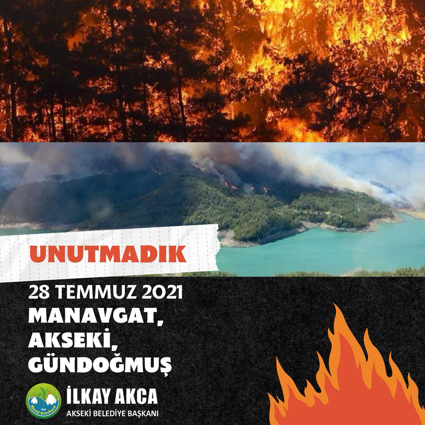 Manavgat Yangını'nın Ardından Antalya'da Anma Törenleri