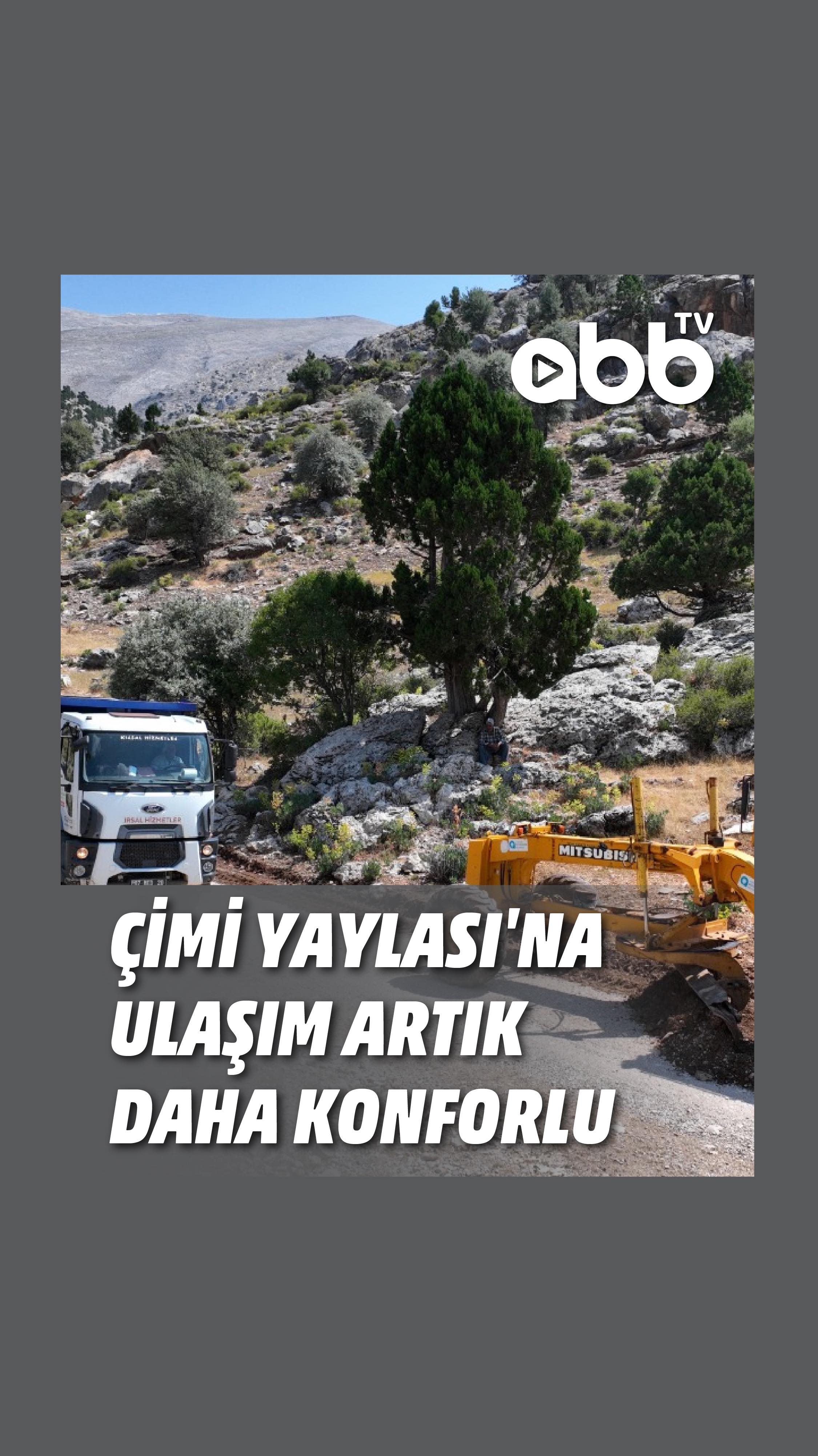 Antalya'da Çimi Yaylası'na Bağlanan 20 Kilometre Yol Yenileniyor