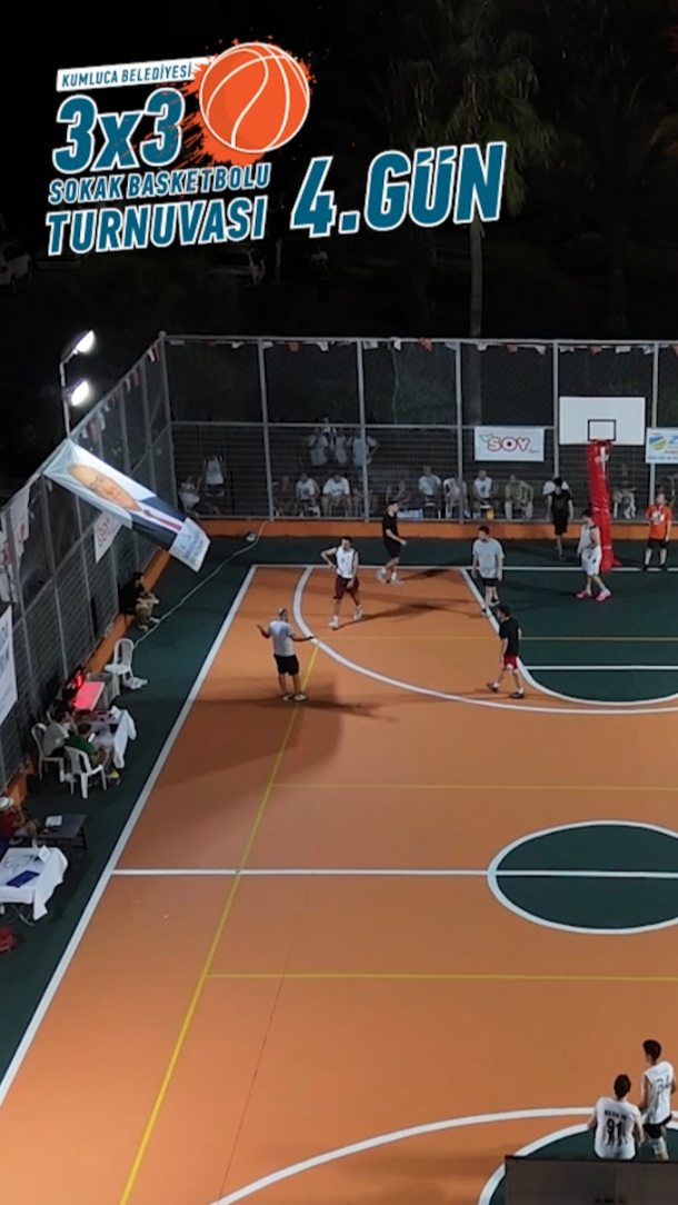 Kumluca'da Basketbol Heyecanı: 3x3 Sokak Basketbolu Turnuvası Devam Ediyor