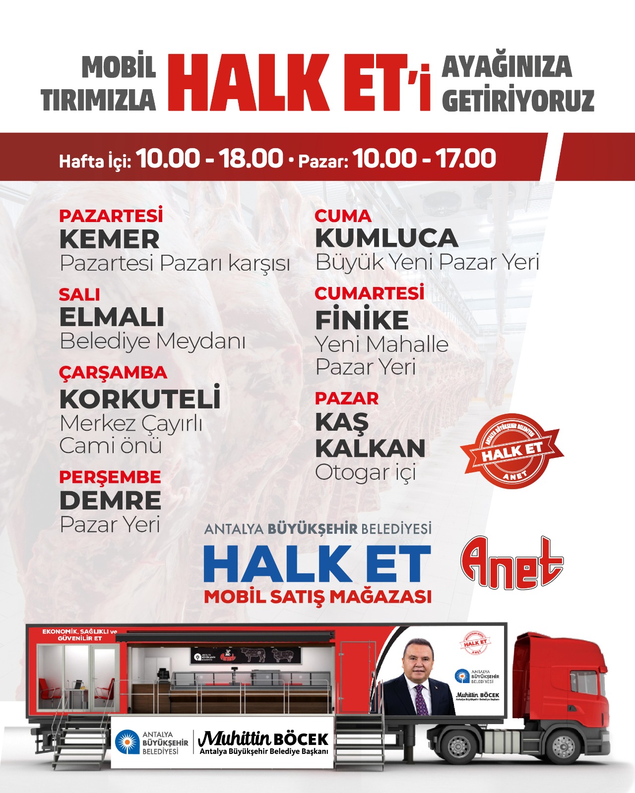 Antalya'da Vatandaşlar, Halk Et Mağazalarında Kaliteli ve Sağlıklı Etle Buluşuyor