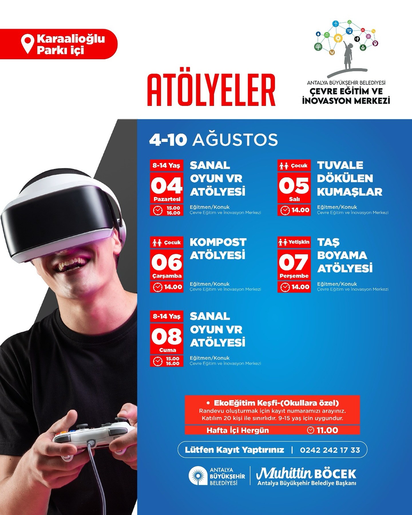 Antalya'da Çevre Dostu Atölye Çalışmalarıyla Doğaseverler Buluşuyor