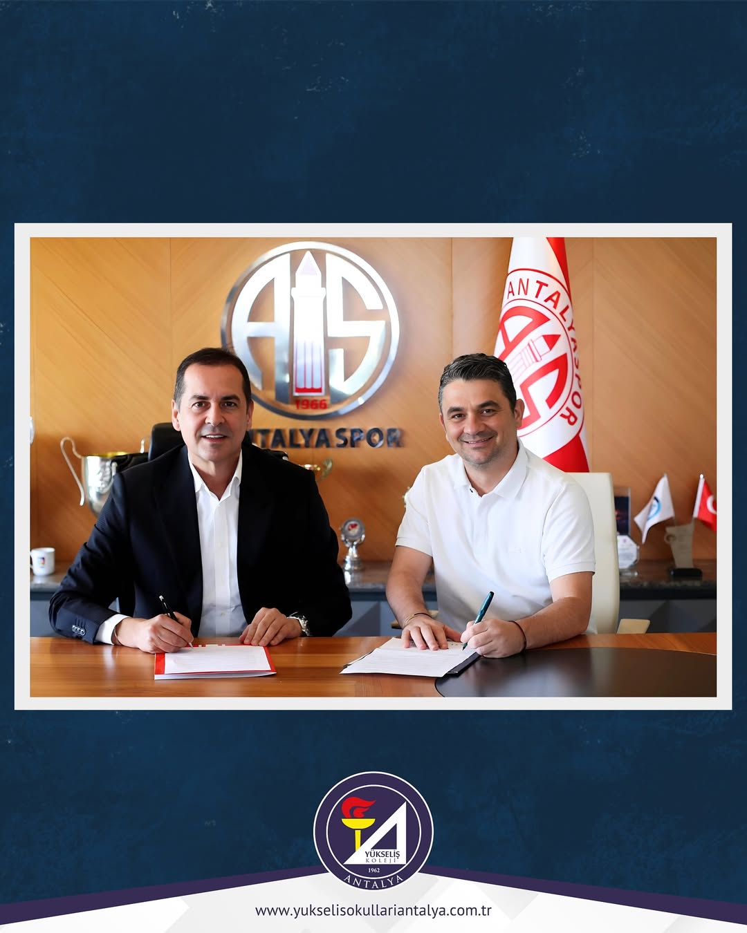 Antalyaspor, Gençlere Destek Veren Özel Antalya Yükseliş Koleji ile İş Birliği Anlaşması İmzaladı
