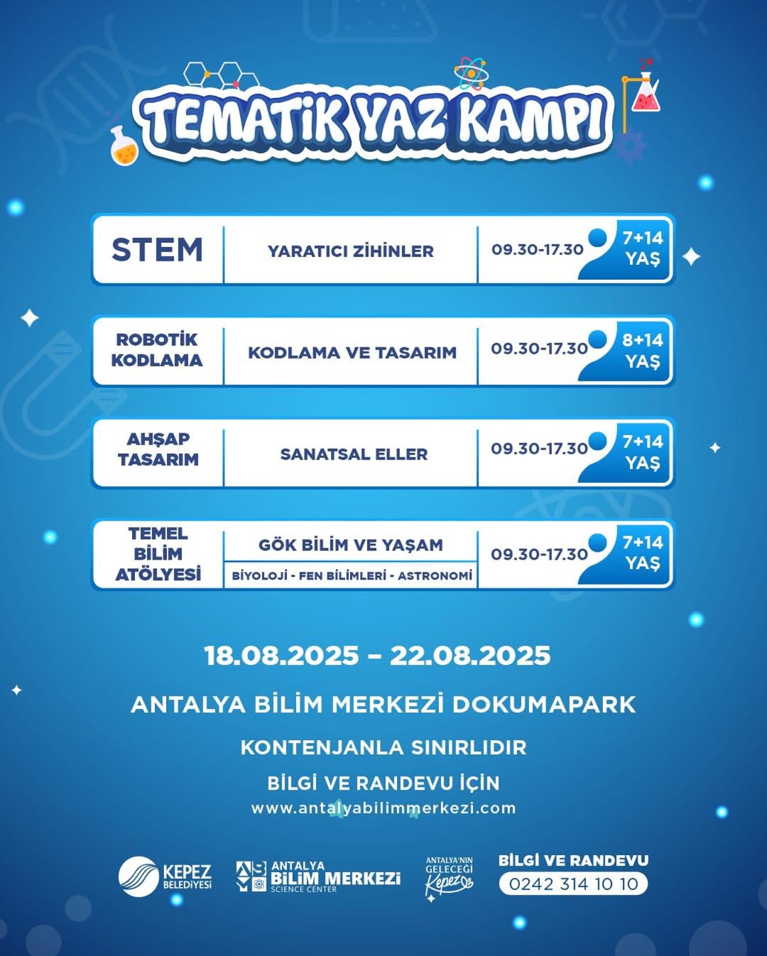 Antalya Bilim Merkezi'nde Yaz Tatili Eğlencesi: Bilimle Tanışma Zamanı