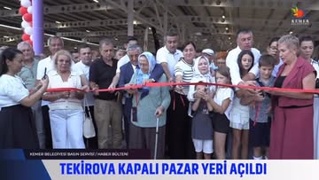 Tekirova'da Yeni Kapalı Pazar Yeri Açıldı