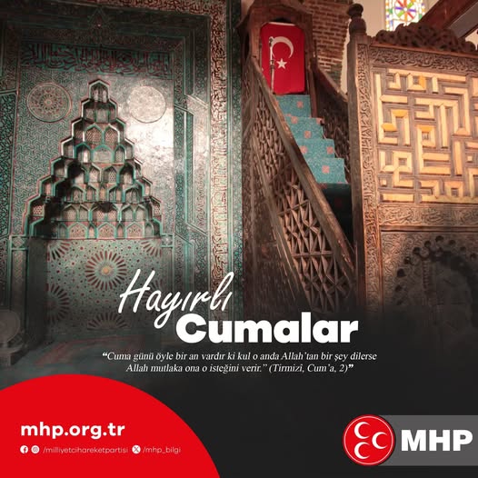 MHP Antalya İl Başkanlığı'ndan Cuma Mesajı
