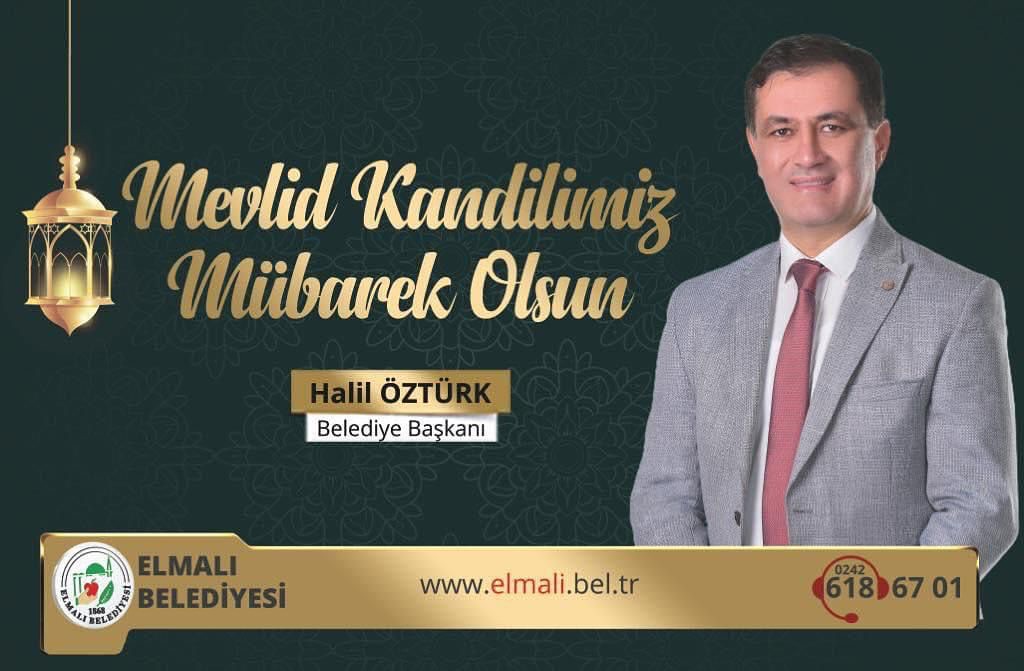 Elmalı Belediyesi'nden Mevlid Kandili Mesajı
