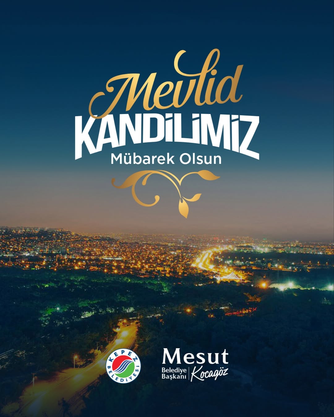 Antalya Kepez Belediyesi'nden Mevlid Kandili Mesajı