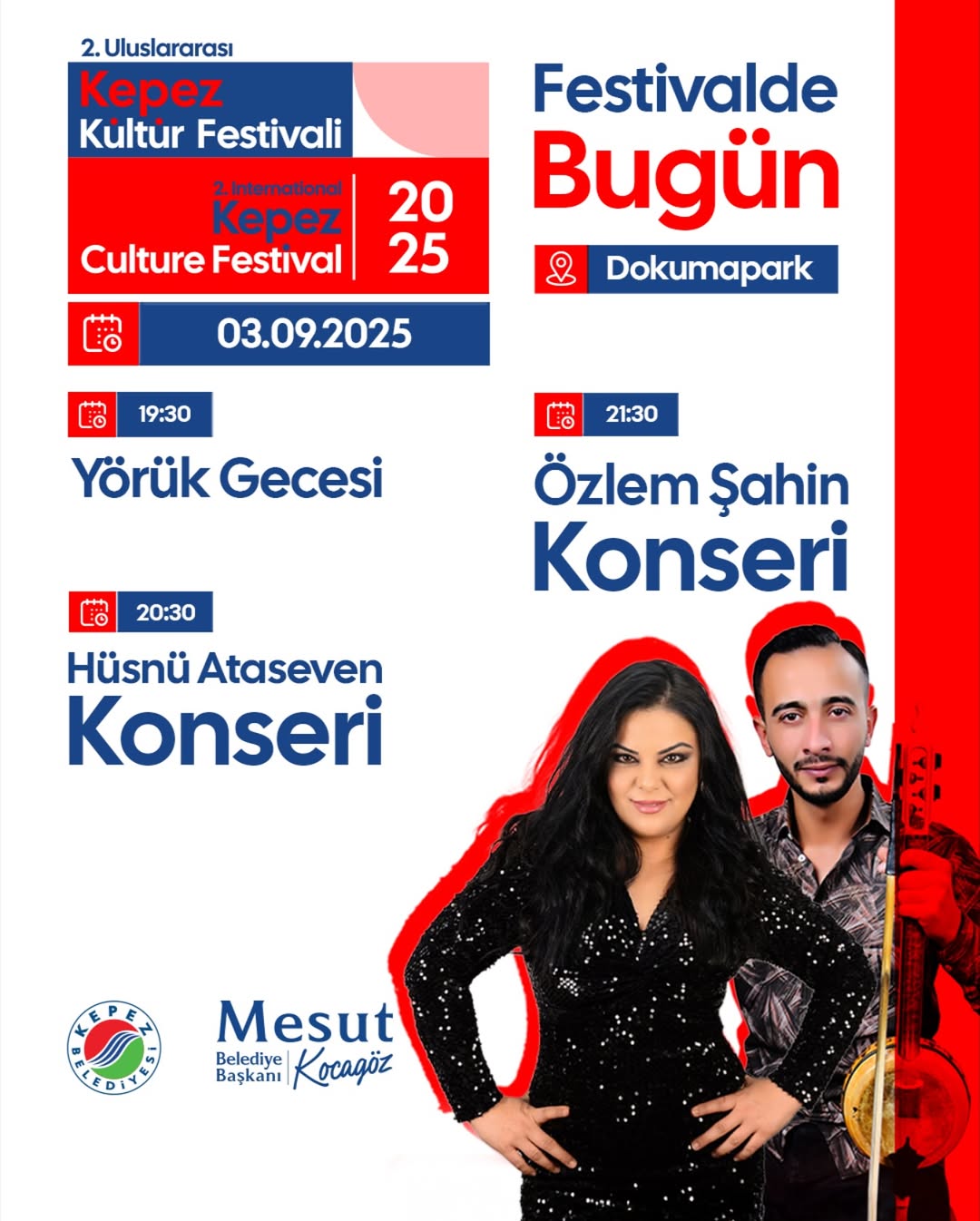 Antalya Kepez Belediyesi'nden Kültür Festivali Coşkusu: Yörük Gecesi ve Konserlerle Dolu Bir Akşam