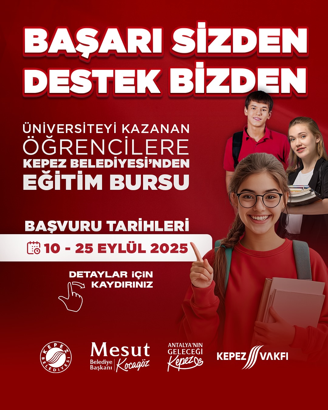 Antalya Kepez Belediyesi'nden Üniversite Öğrencilerine Eğitim Bursu