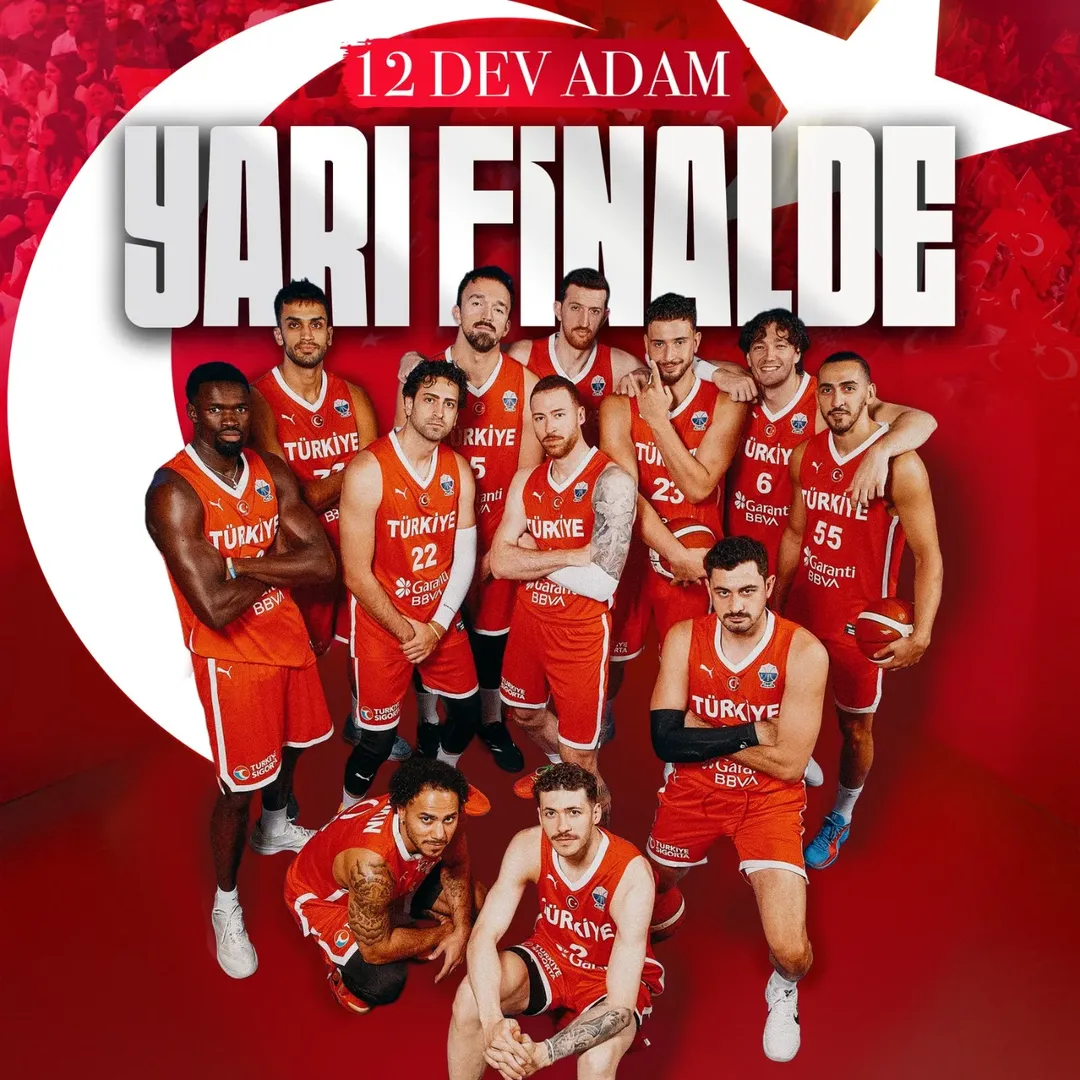 A Erkek Basketbol Millî Takımı, FIBA 2025 Avrupa Şampiyonası'nda Yarı Finale Yükseldi