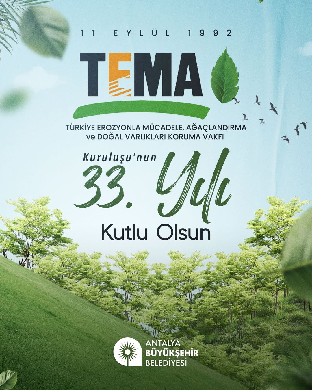 TEMA Vakfı 33. Kuruluş Yıl Dönümünü Kutluyor