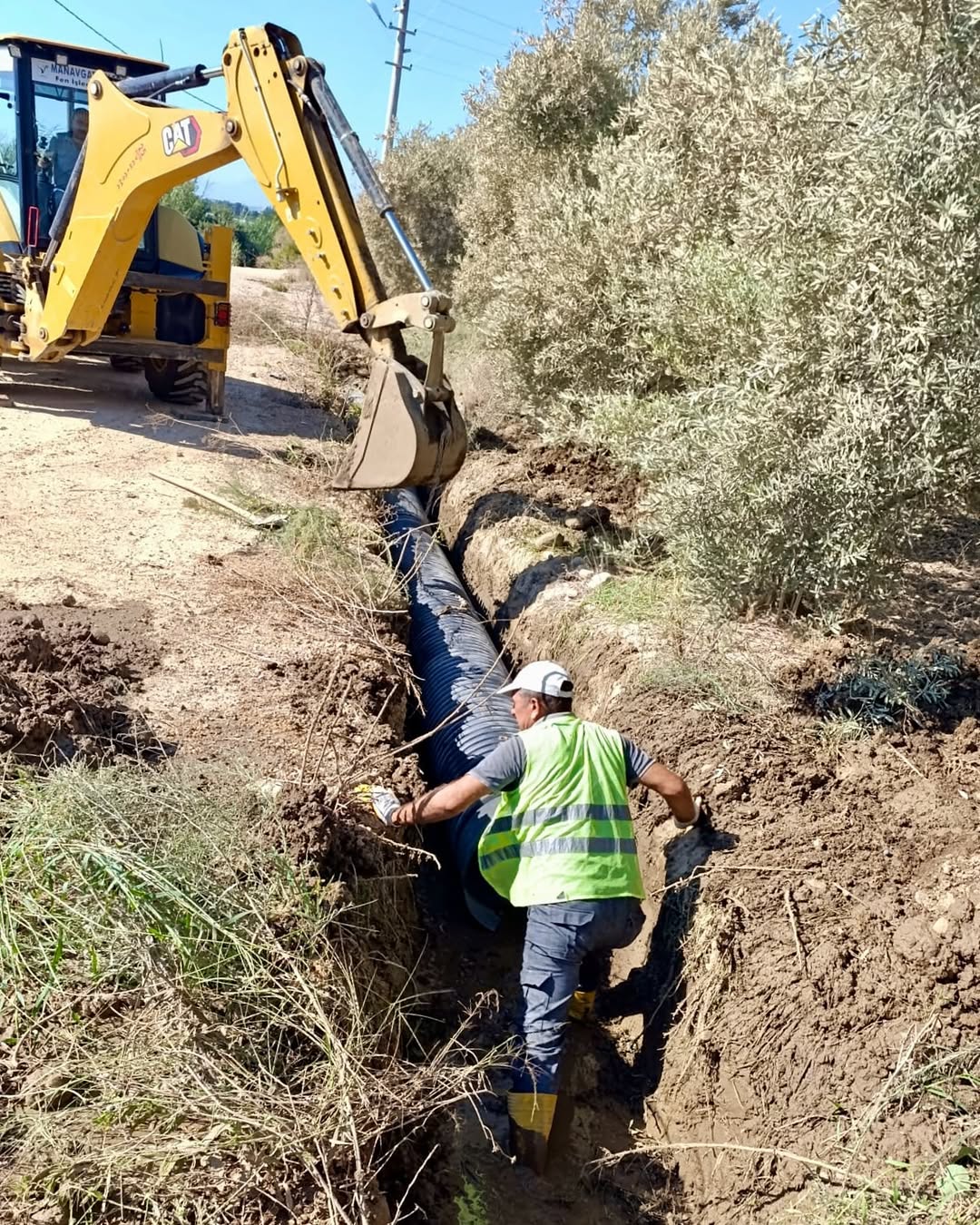 Antalya Manavgat'ta Yol ve Altyapı Çalışmaları Devam Ediyor
