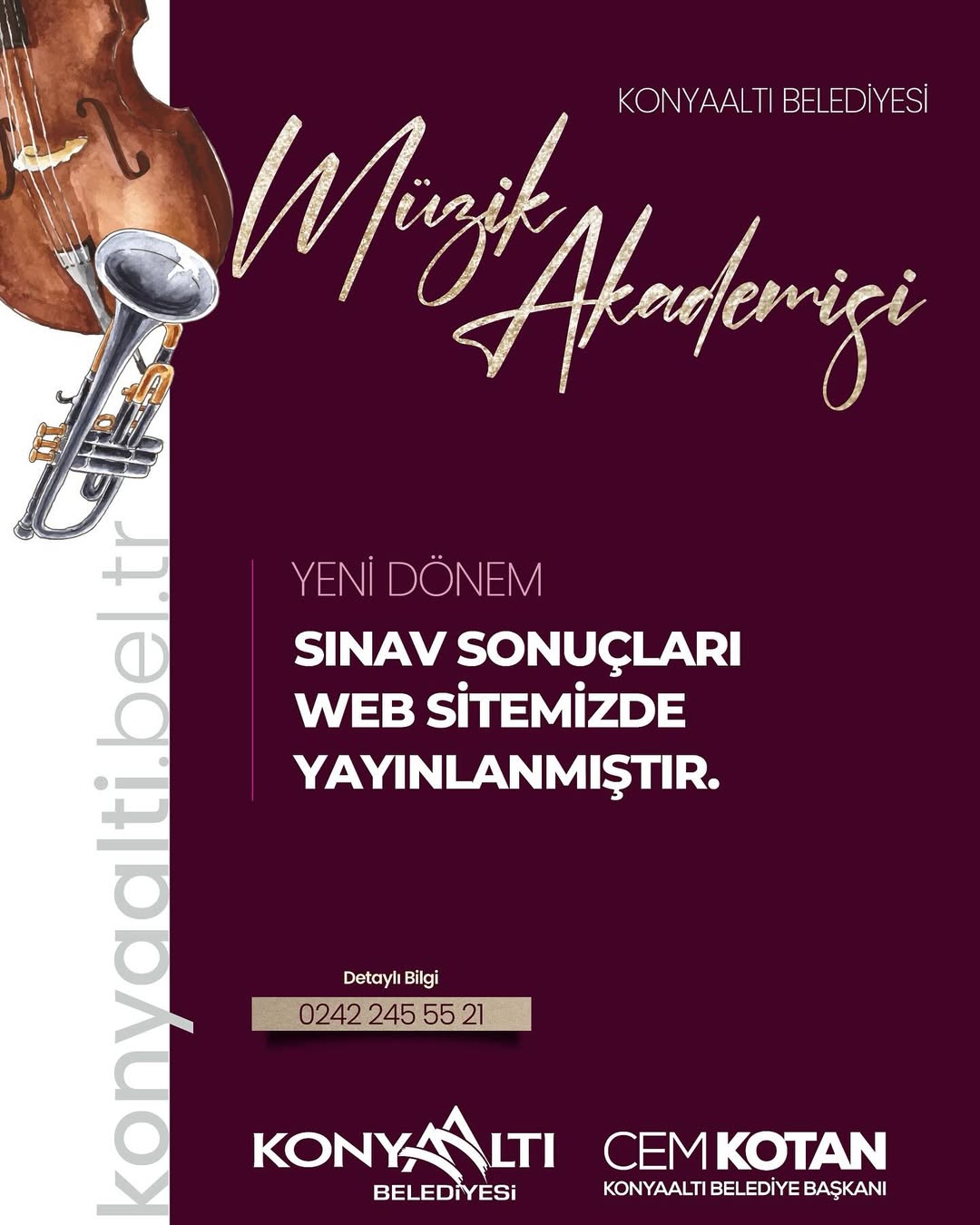 Konyaaltı Belediyesi Müzik Akademisi Sınav Sonuçları Açıklandı
