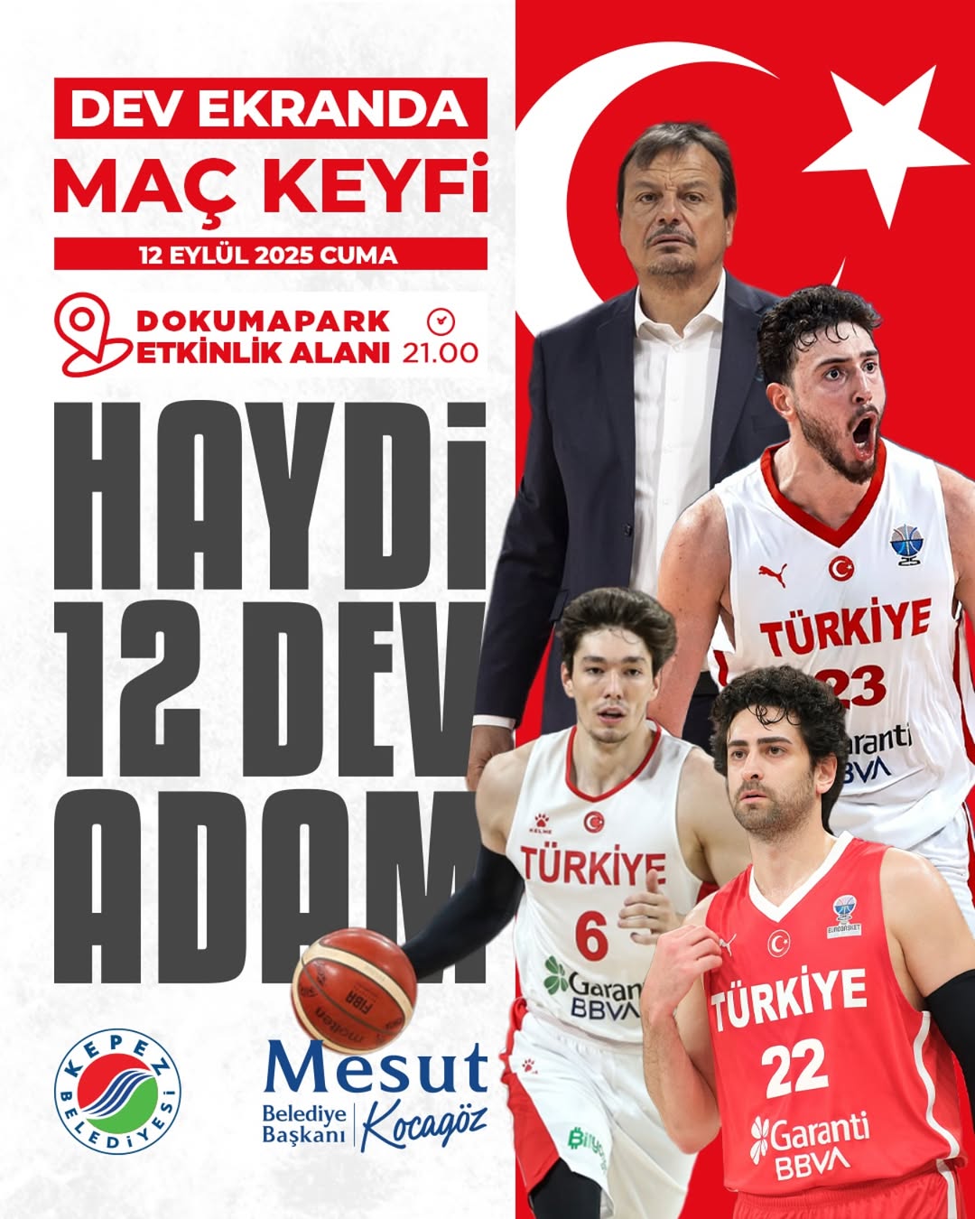 Antalya Kepez'de Basketbol Heyecanı DokumaPark'ta Yaşanacak