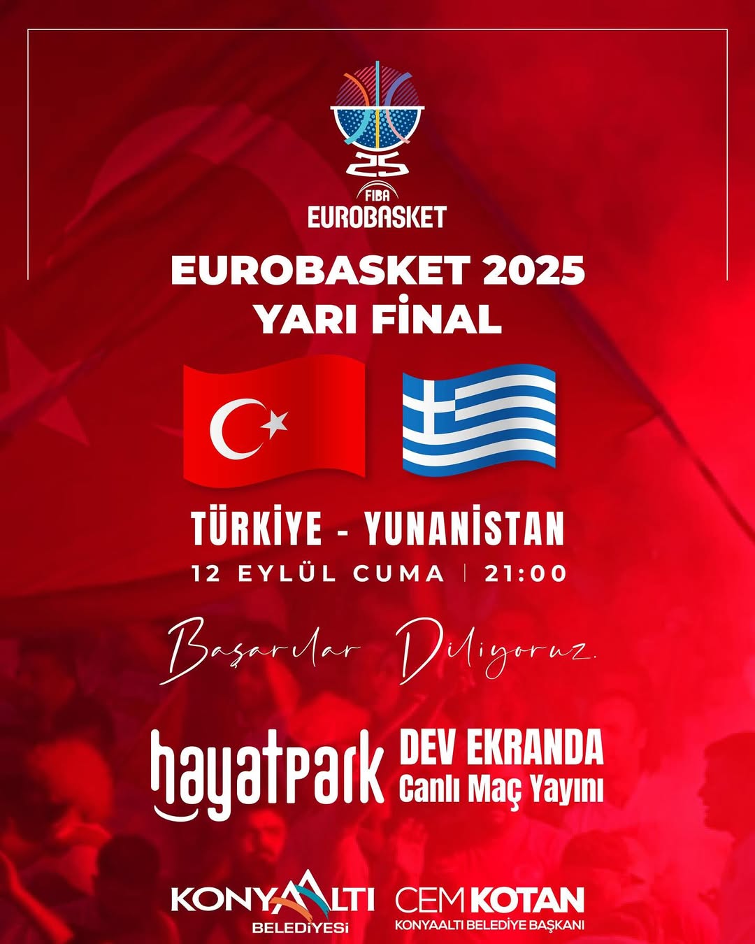Antalya Konyaaltı Belediyesi'nden EuroBasket 2025 Yarı Final Heyecanı
