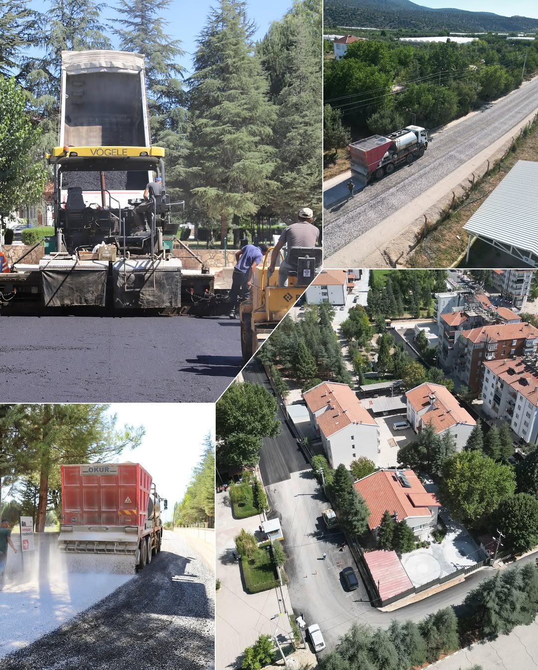 Elmalı'da Yollar Yenileniyor: İlçe Merkezi ve Mahallelerde Asfalt Çalışmaları Sürüyor