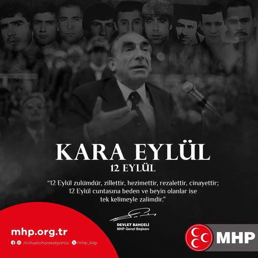 MHP Antalya İl Başkanlığı'ndan 12 Eylül Mesajı