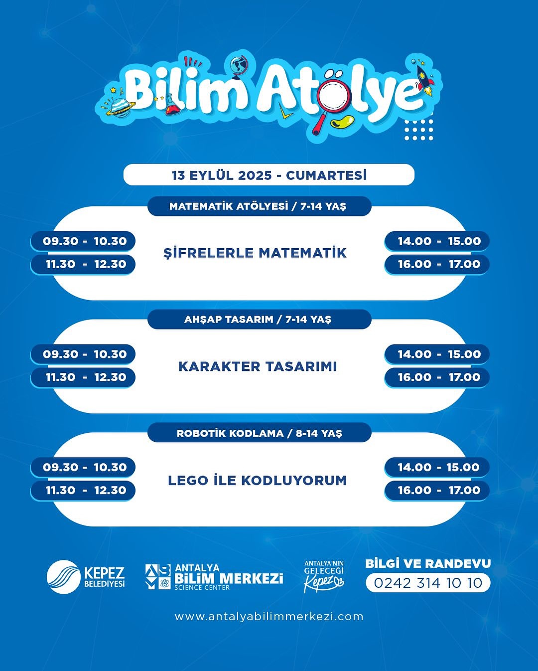 Antalya Bilim Merkezi'nde Bilim Keşfi Başlıyor