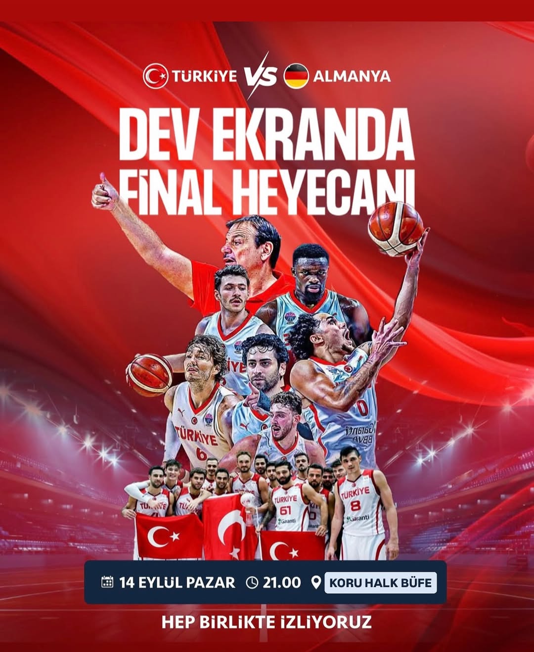 Gazipaşa'da Türkiye-Almanya Final Heyecanı