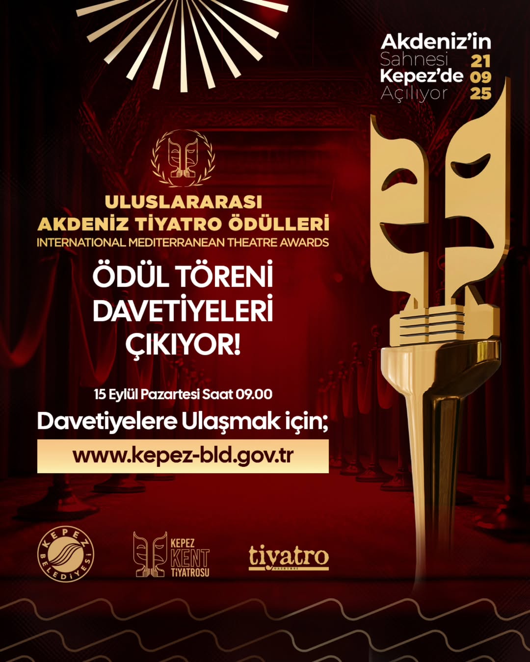 Antalya Kepez'de Uluslararası Akdeniz Tiyatro Ödülleri Heyecanı Başladı