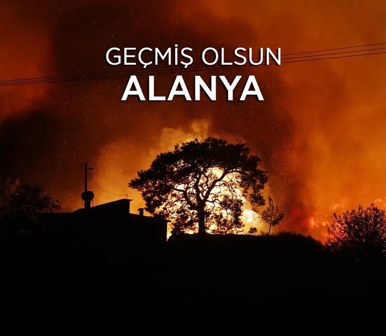 Antalya Kemer Belediyesi Alanya'daki Orman Yangınlarına Destek Veriyor