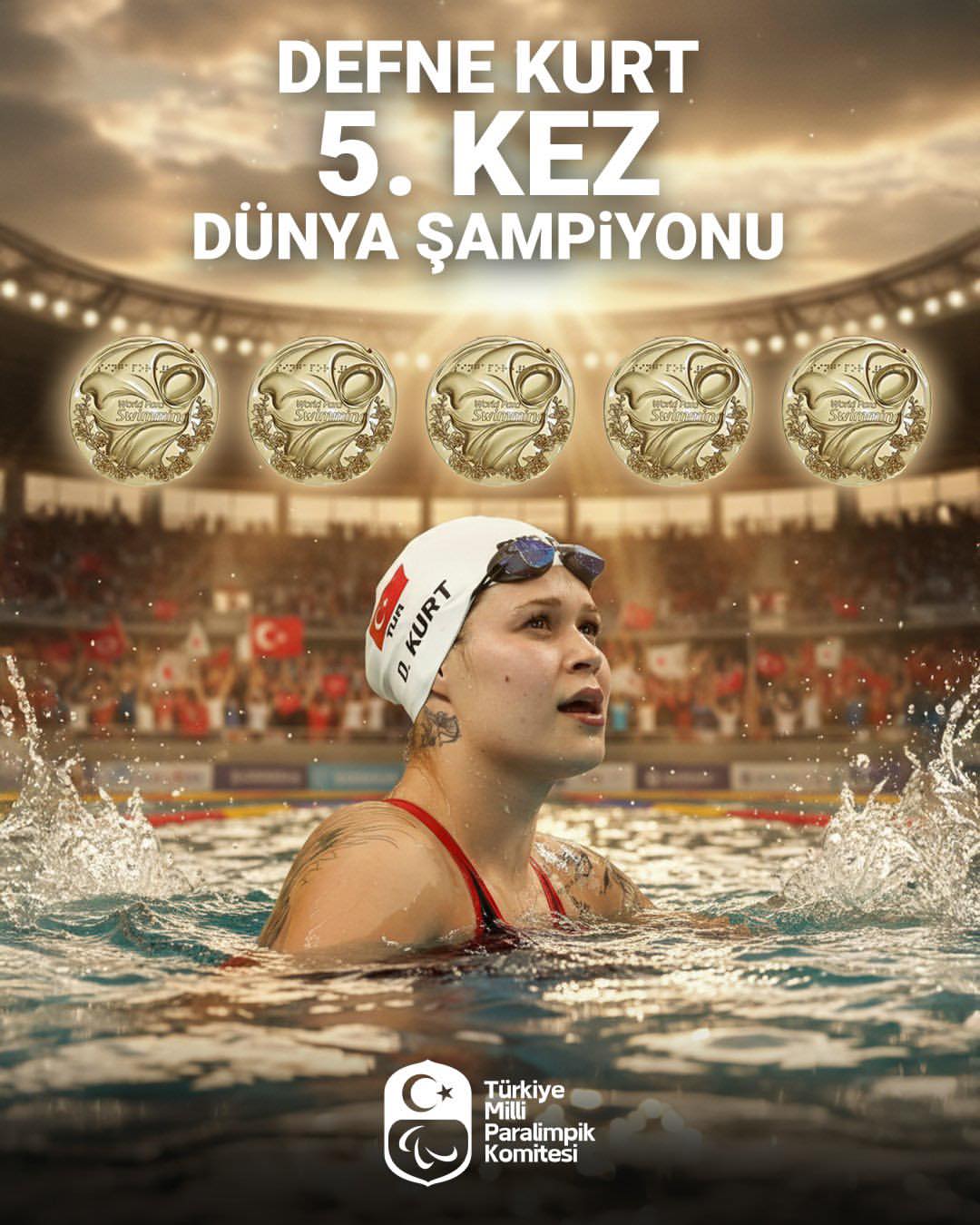 Antalyalı Yüzücü Defne Kurt'tan Dünya Rekorları