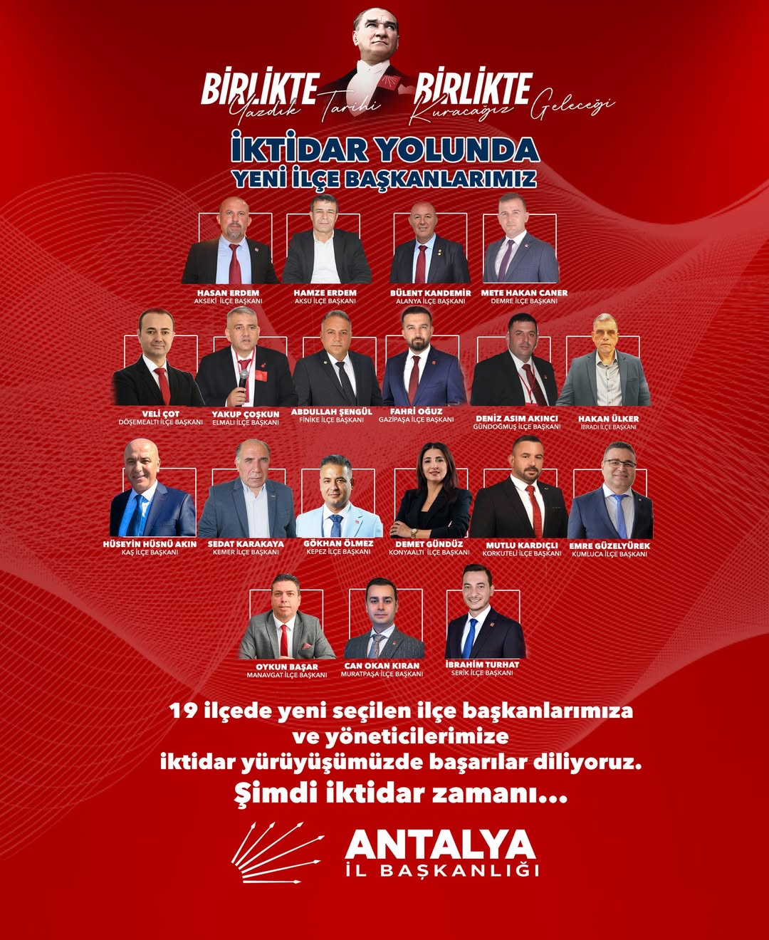 CHP Antalya'da İlçe Kongreleri Tamamlandı
