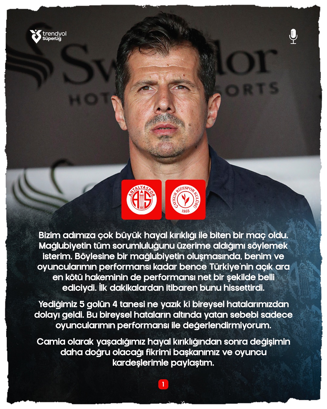 Emre Belözoğlu, Çaykur Rizespor Maçı Sonrası Açıklama Yaptı