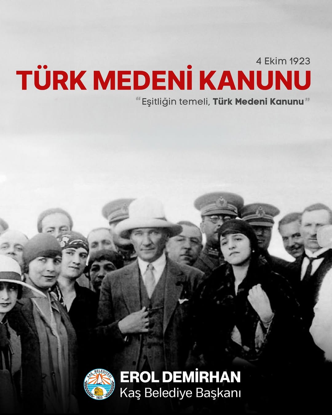 Kaş'ta Türk Medeni Kanunu'nun 99. Yılı Kutlandı