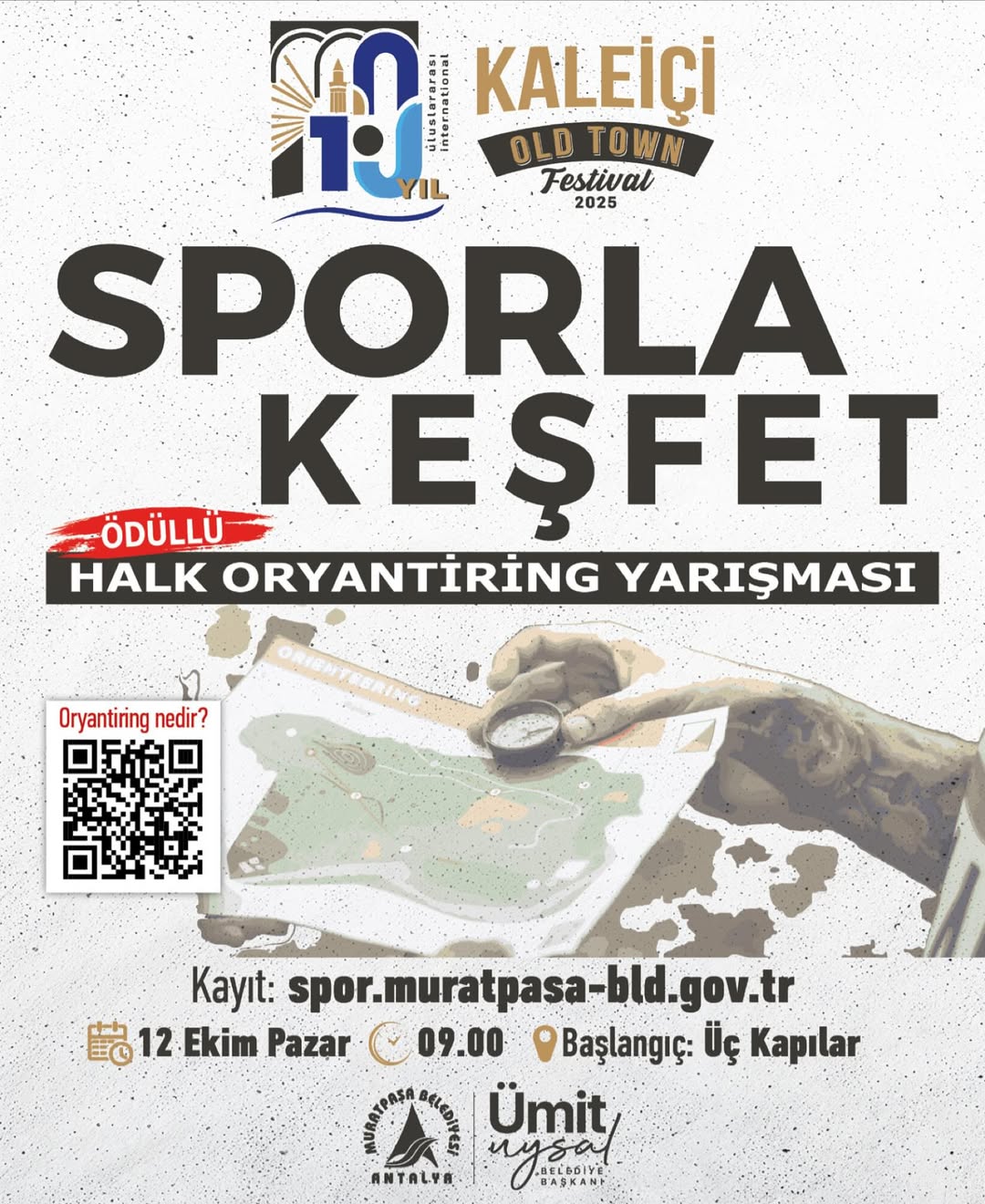 Antalya Kaleiçi'nde Halk Oryantiring Yarışması Düzenleniyor