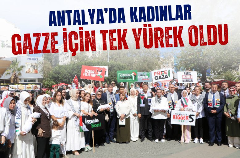 Antalya'da Gazze için 