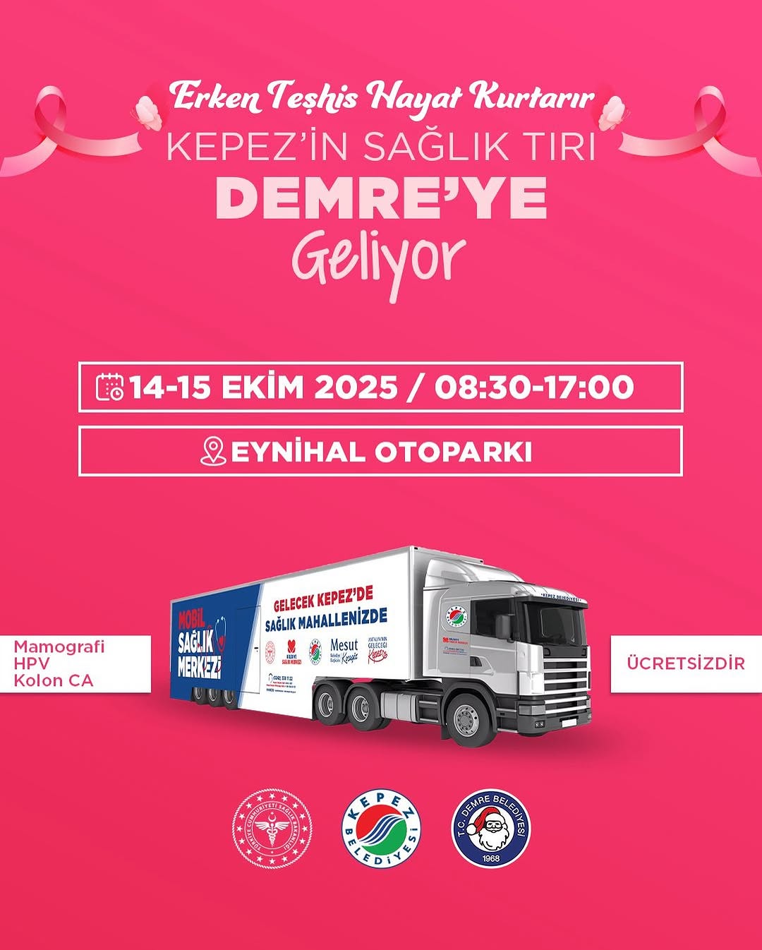 Antalya Kepez'de Ücretsiz Kanser Taramaları Başlıyor