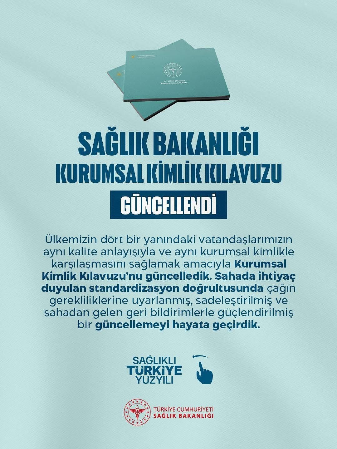 Sağlık Bakanlığı Kurumsal Kimlik Kılavuzu'nu Yeniledi