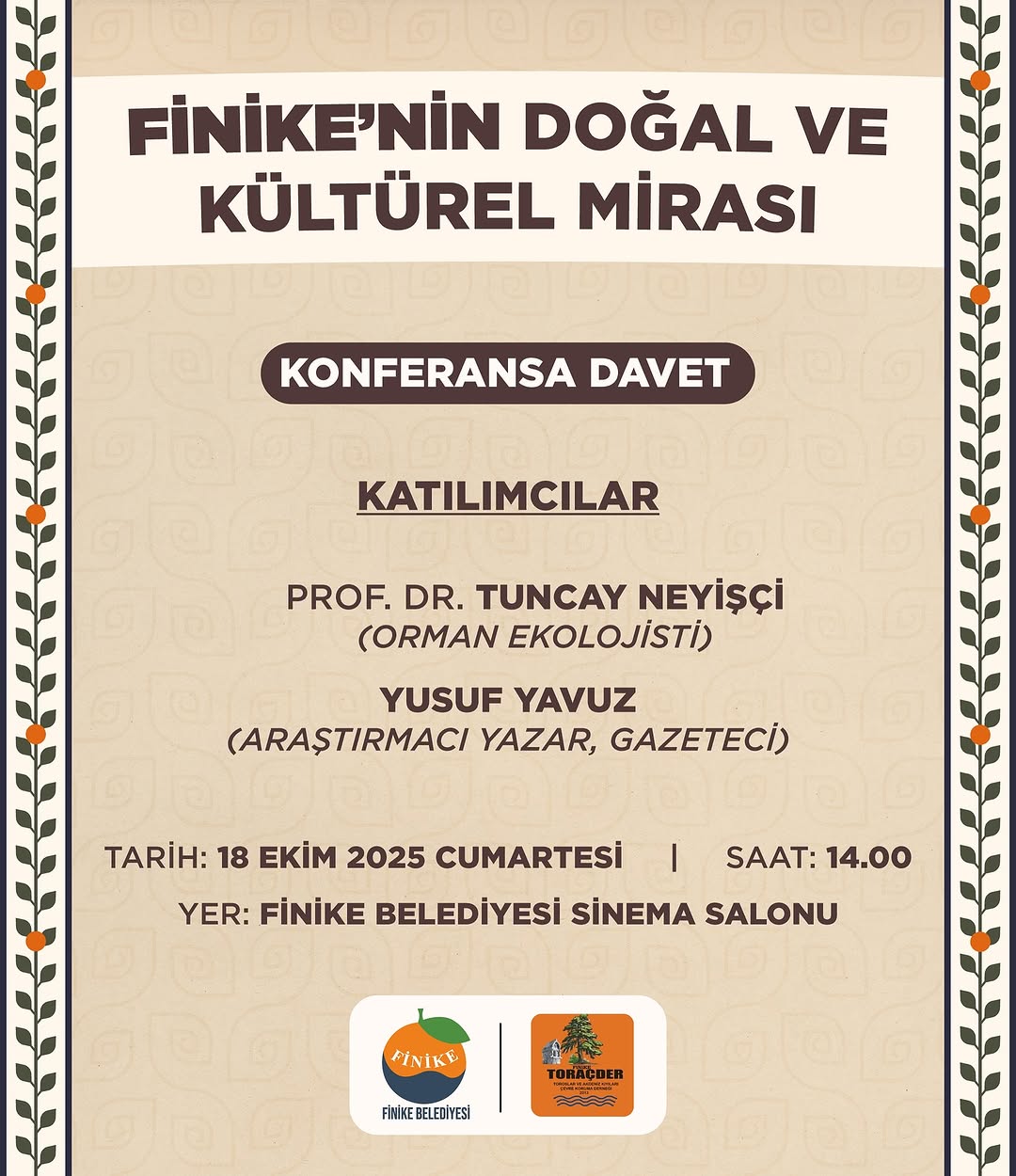 Finike'nin Doğal ve Kültürel Mirası Konferansla Anlatılacak