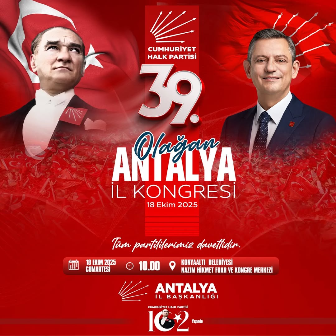 CHP Antalya İl Kongresi: Birlik ve Beraberlik Mesajı Verildi