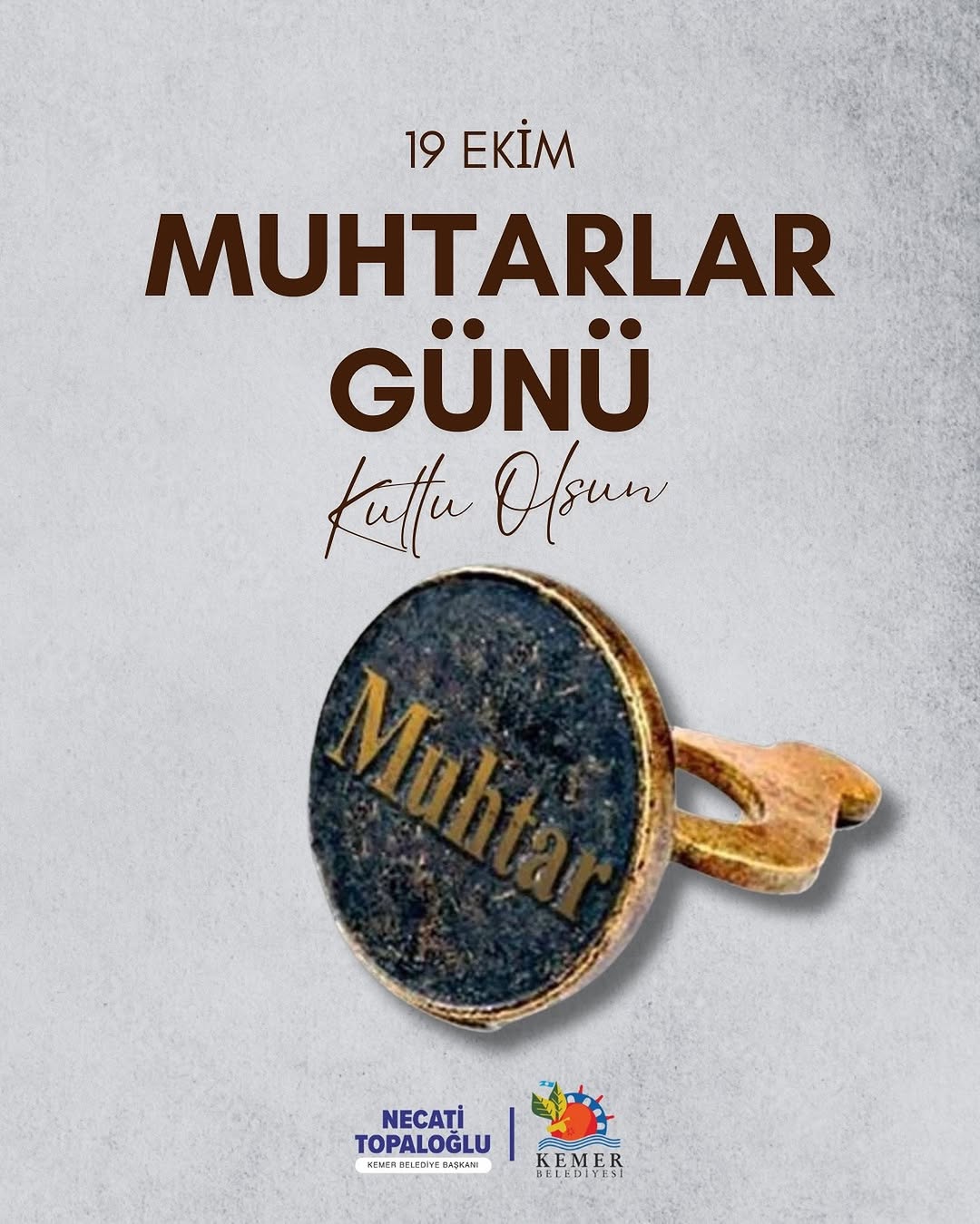 Antalya Kemer'de 19 Ekim Muhtarlar Günü Kutlamaları