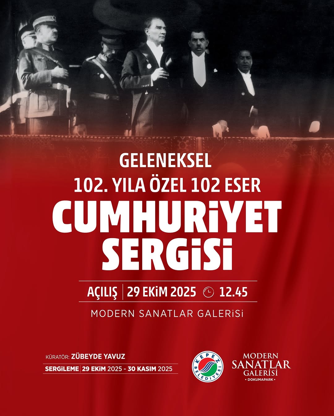 Antalya'da 102. Yıla Özel Cumhuriyet Sergisi Açılıyor