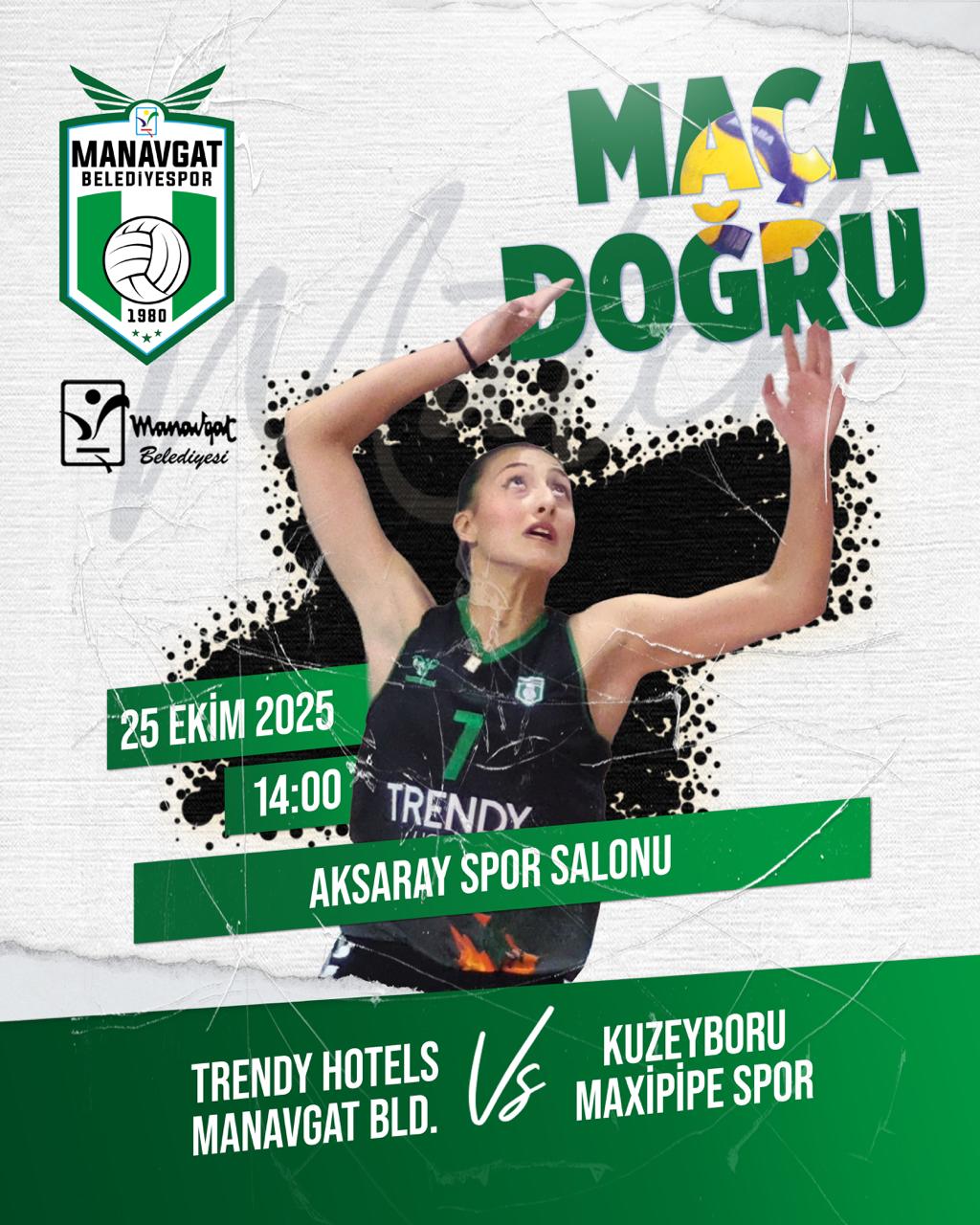 Manavgat Belediyespor, Aksaray'da Kuzeyboru'ya Konuk Oluyor